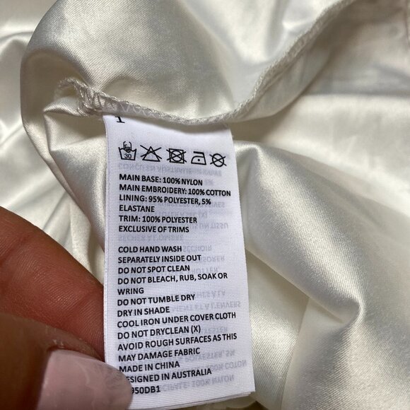 BARDOT BNWT Women Lace Cut Out Midi Dress New White - Picture 9 of 12